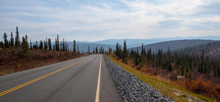 Auf dem Dempster & über den Top of the World Highway nach Chicken & Tok