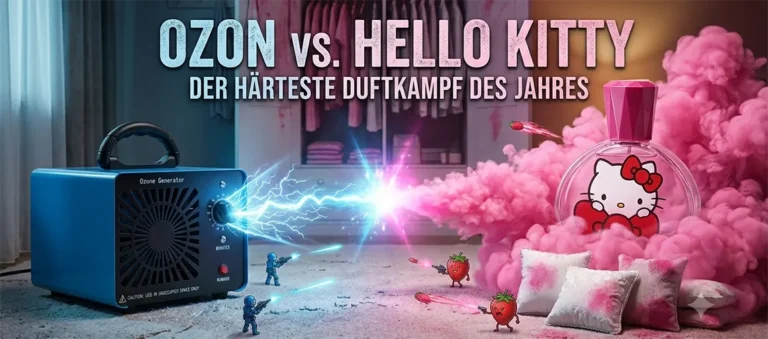 Ozon gegen Hello Kitty – der wohl härteste Duftkampf des Jahres. Ein Duell, bei dem selbst die Chemiewaffenkonvention vor Neid erblasst wäre.